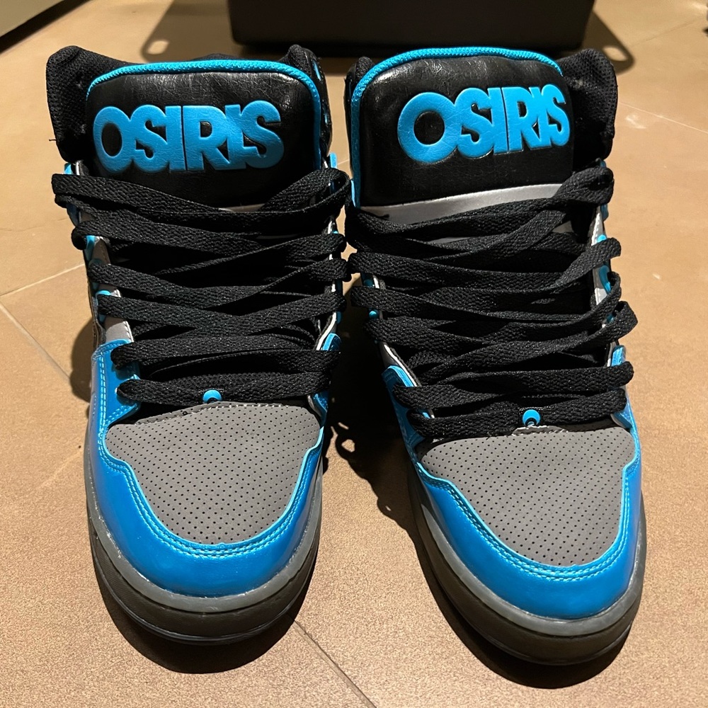 Rare Osiris NYC 83 (Osiris Bronx Style) in Blue/Black/Gray Fat Tongue and Collar